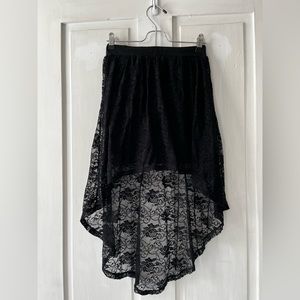 High low lace skirt